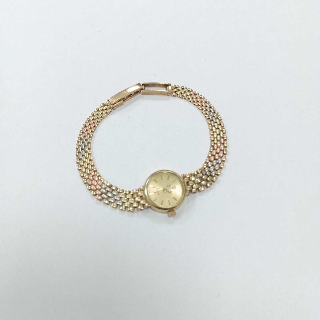 RELOJ CAJA Y PULSO ORO ORO 14 K 9.6 GRMS (SEMINUEVO)