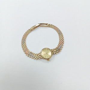 RELOJ CAJA Y PULSO ORO ORO 14 K 9.6 GRMS (SEMINUEVO)