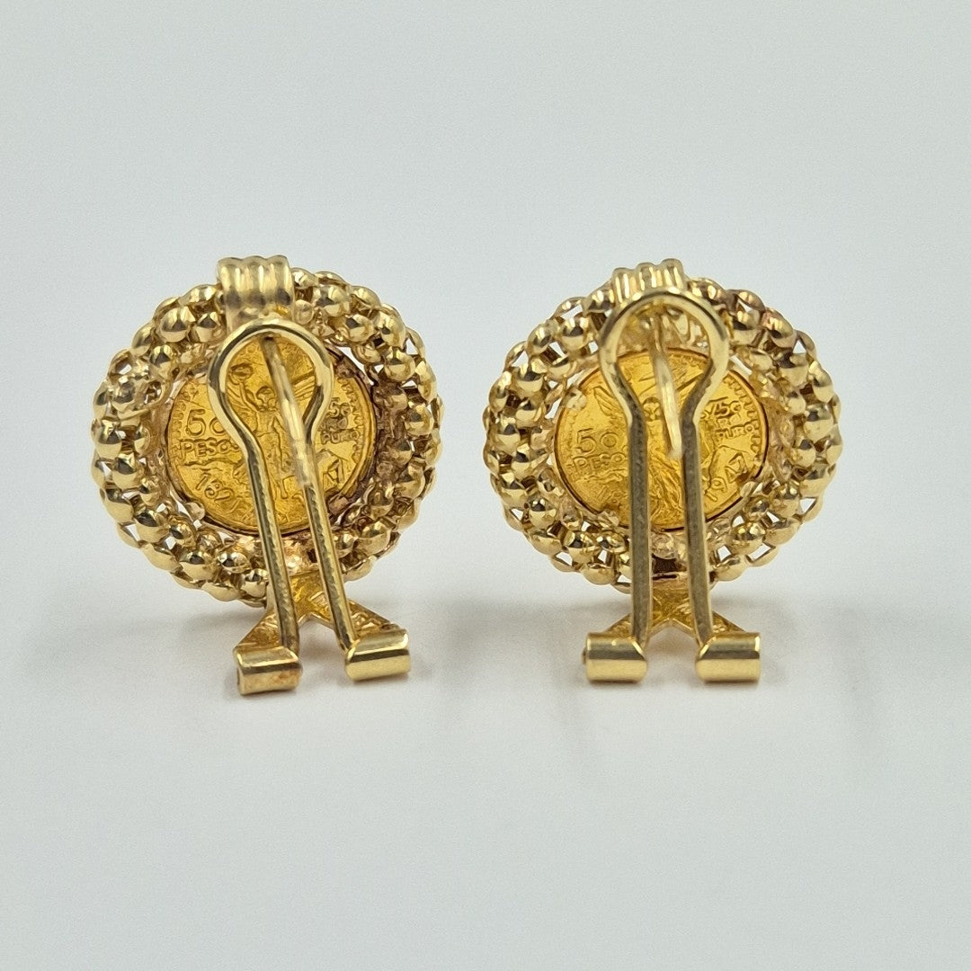 ARETES PAR ORO 14 K 5,70 GRMS (SEMINUEVO)