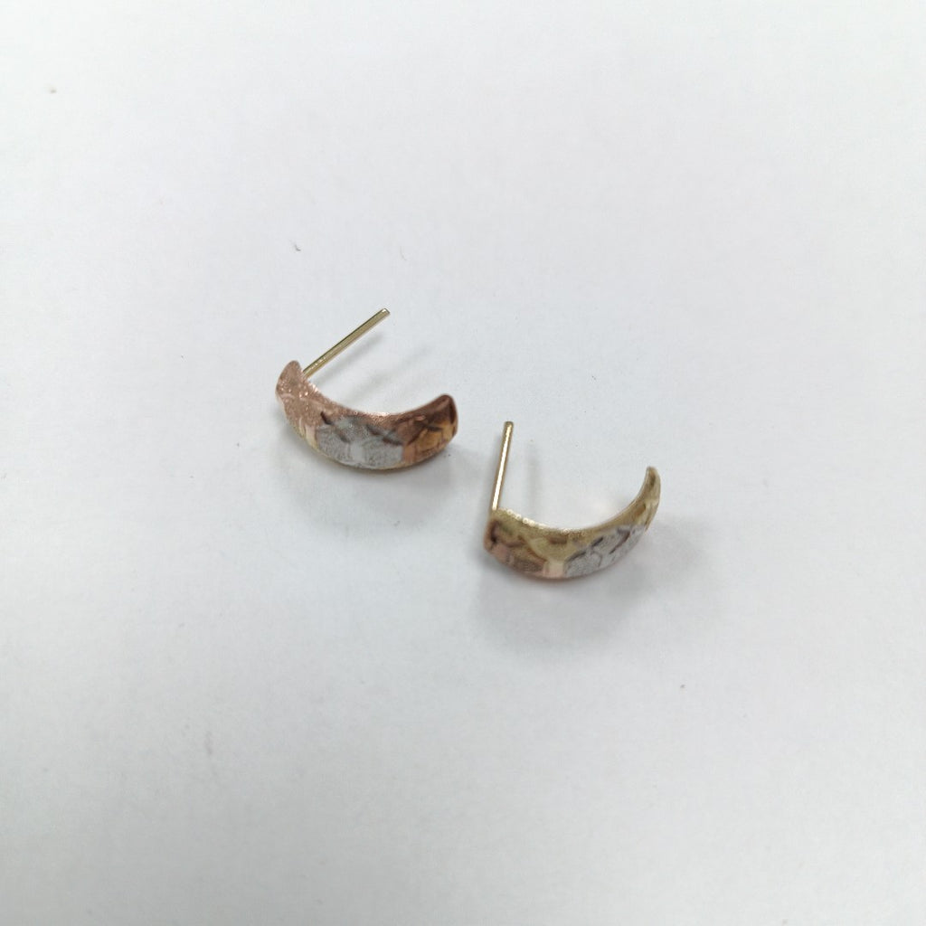 BROQUELES PAR ORO COMBINADO 14 K 1,20 GRMS (SEMINUEVO)