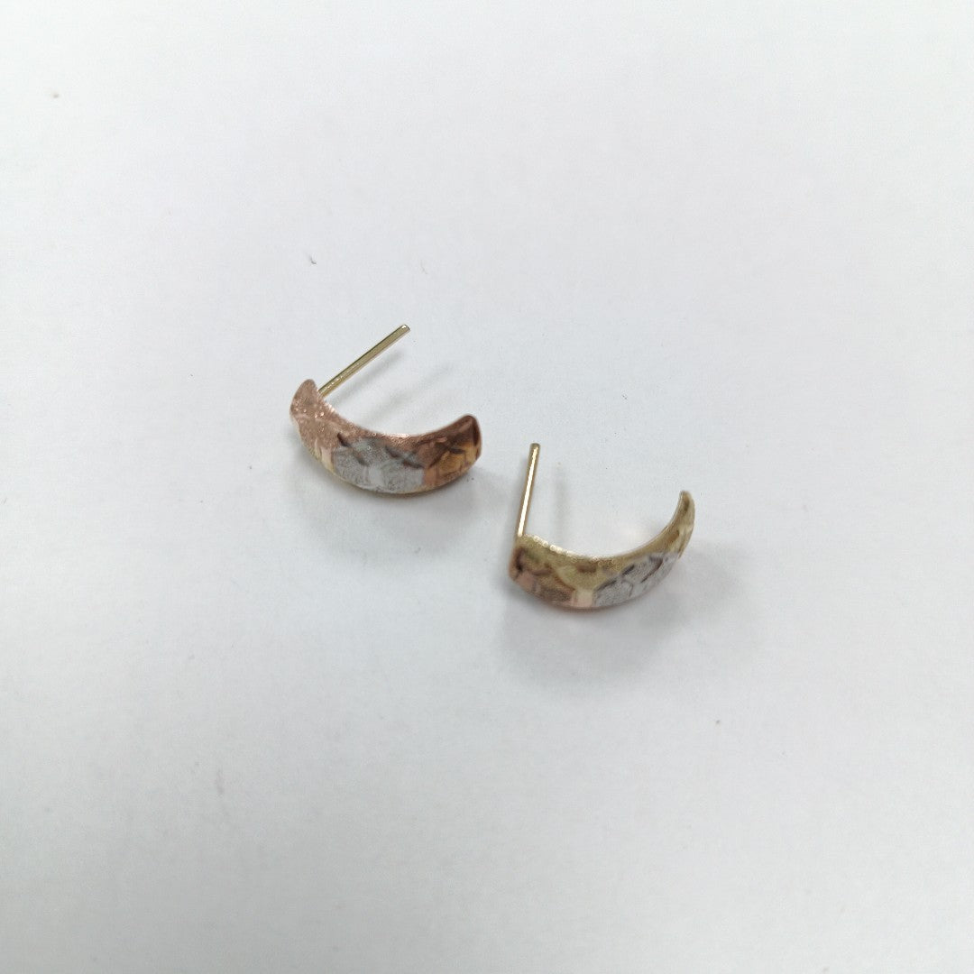 BROQUELES PAR ORO COMBINADO 14 K 1,20 GRMS (SEMINUEVO)