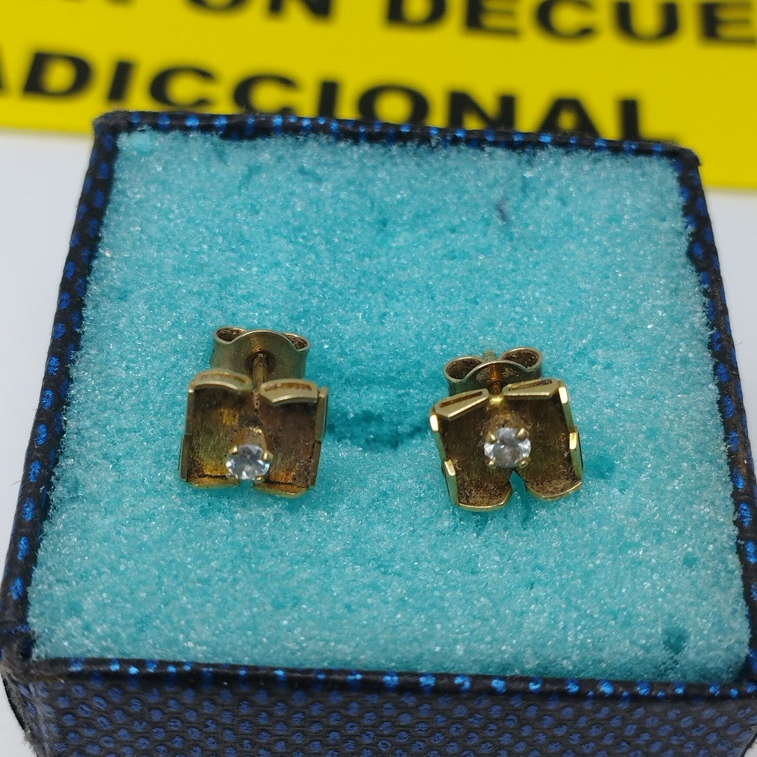 ARETES PAR ORO 10 K 1,60 GRMS (SEMINUEVO)