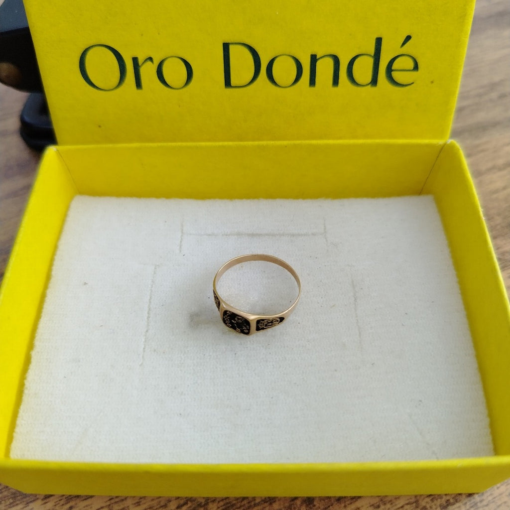 ANILLO DE GRADUACIÓN ORO 8 K 0.7 GRMS (SEMINUEVO)