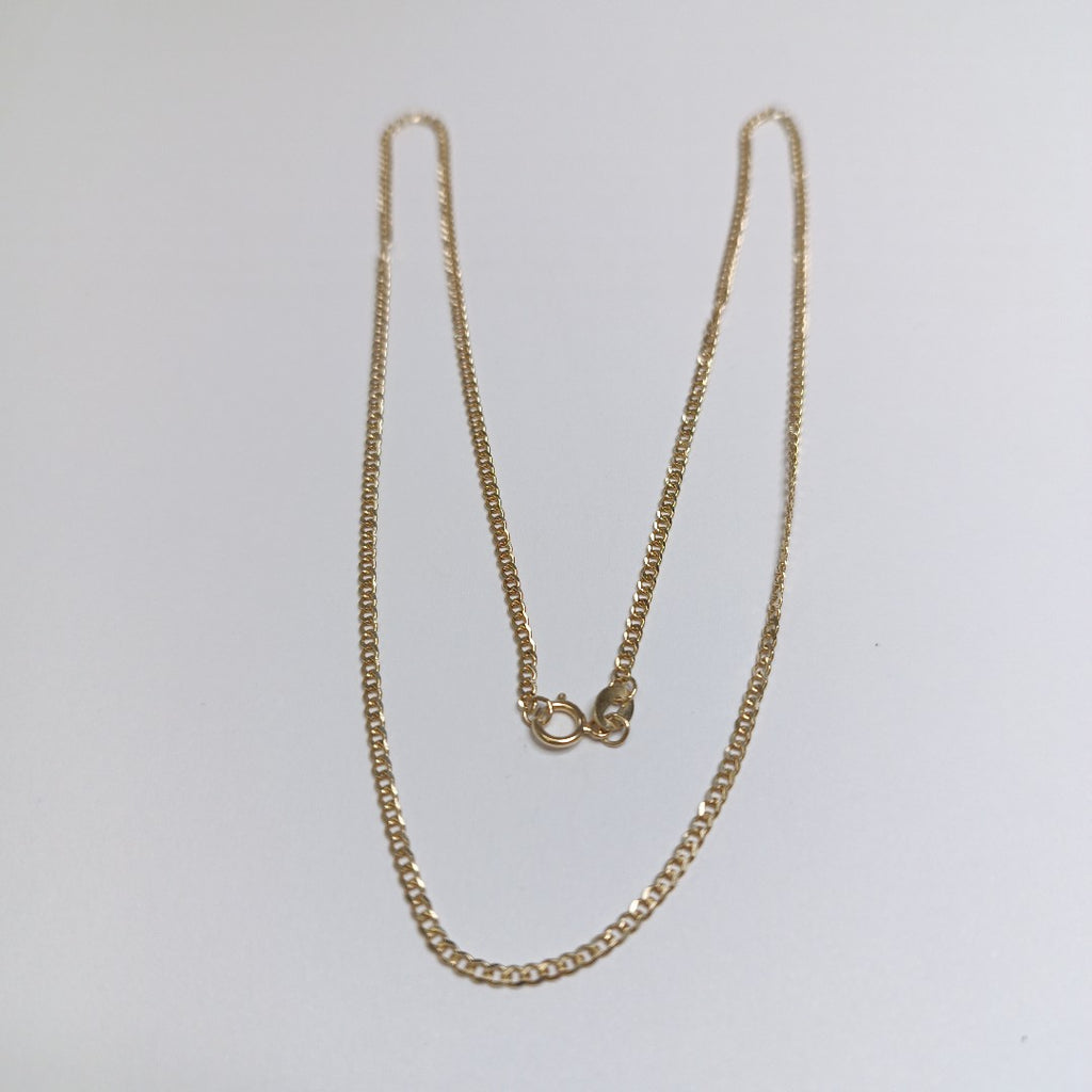 CADENAS TEJIDO BARBADA ORO 10K 50 CM 3.5 GR (NUEVO)