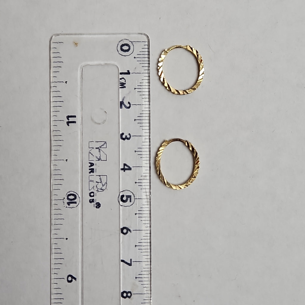 ARRACADAS PAR ORO 10 K 1.3 GRMS (SEMINUEVO)