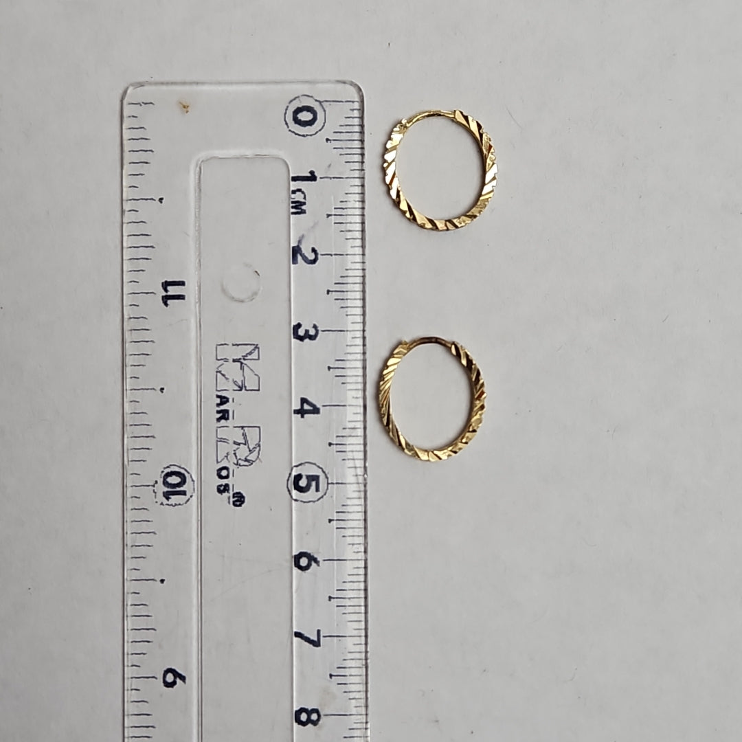 ARRACADAS PAR ORO 10 K 1.3 GRMS (SEMINUEVO)