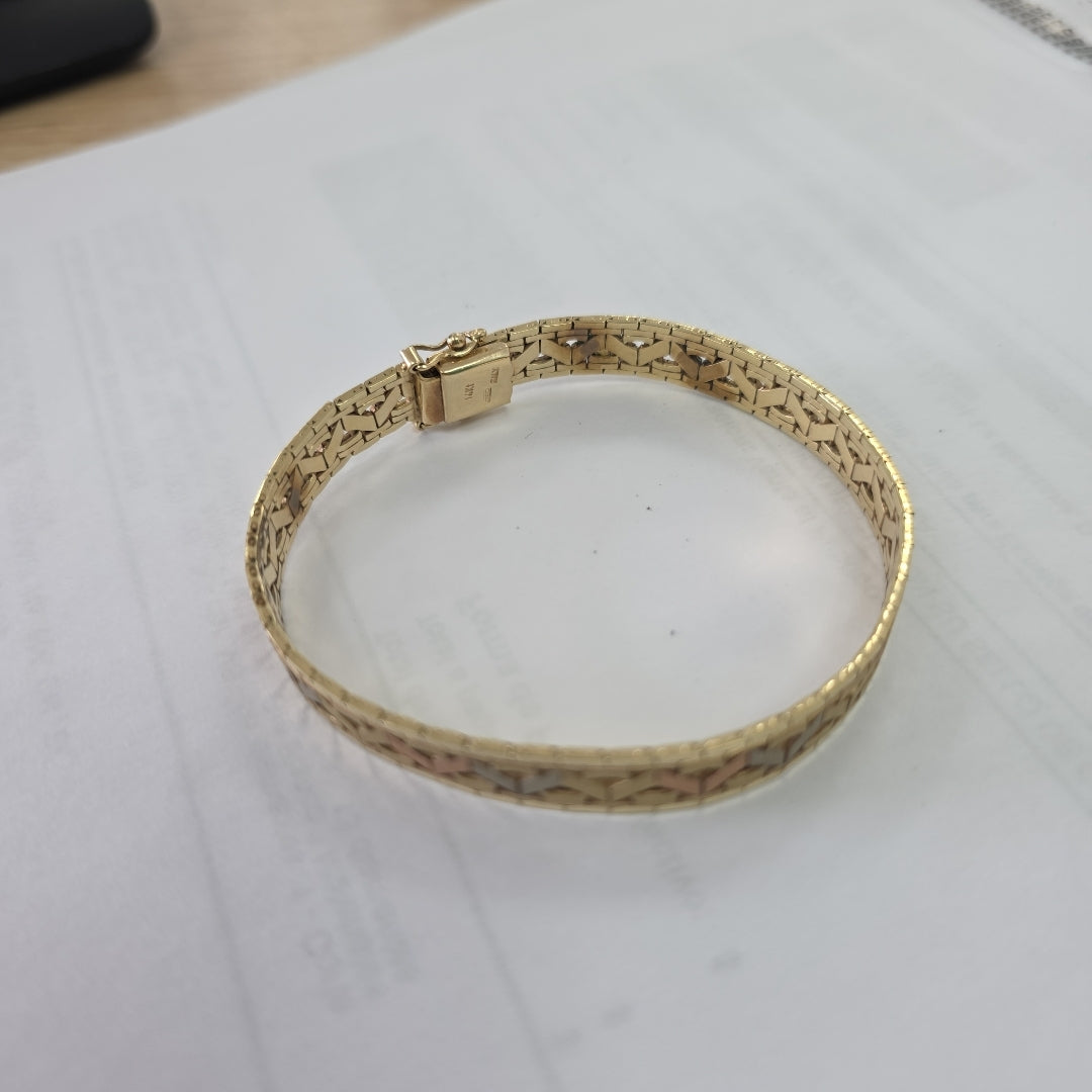PULSERA ORO 14 K 19.3 GRMS (SEMINUEVO)