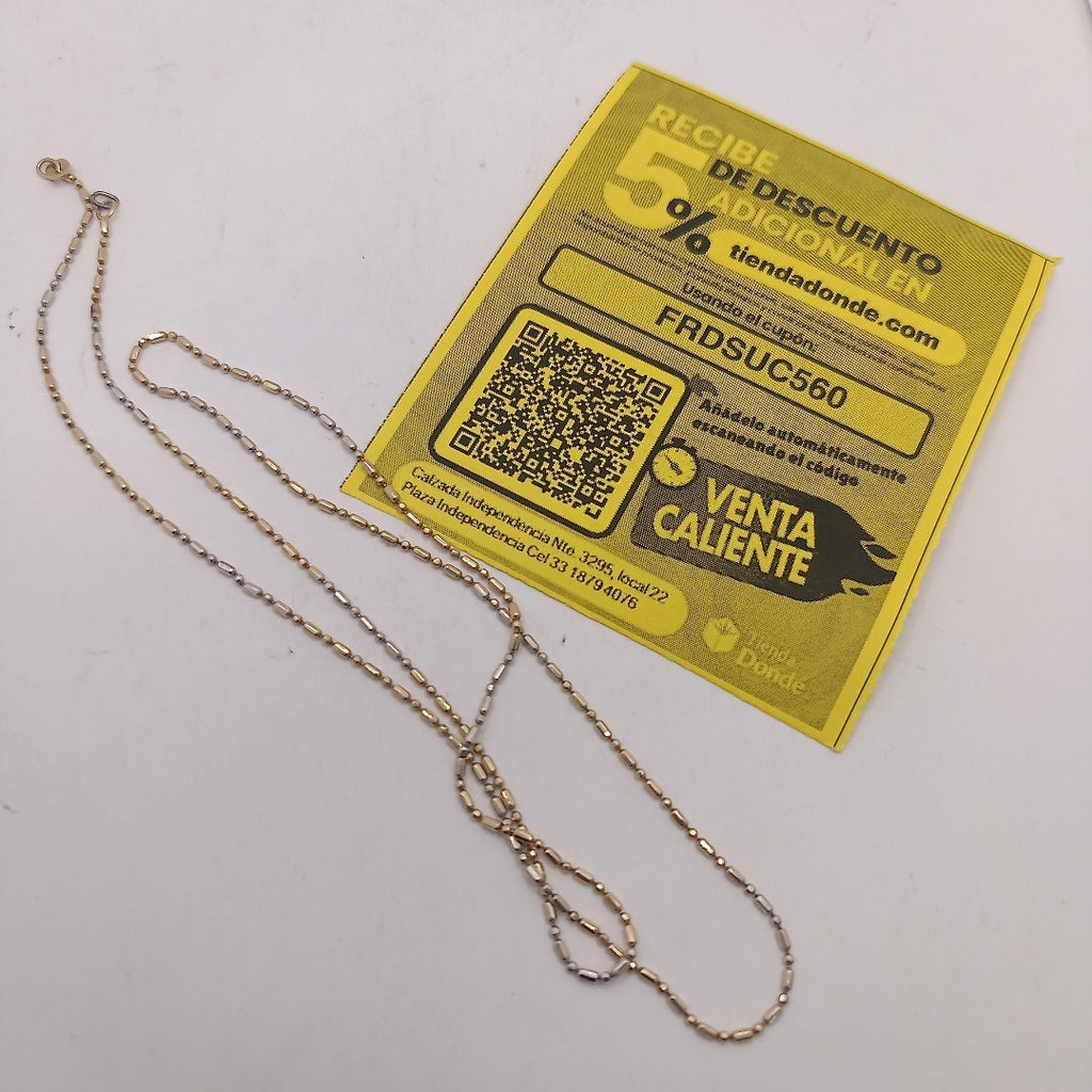 CADENA ORO 14 K 2.7 GRMS (SEMINUEVO)