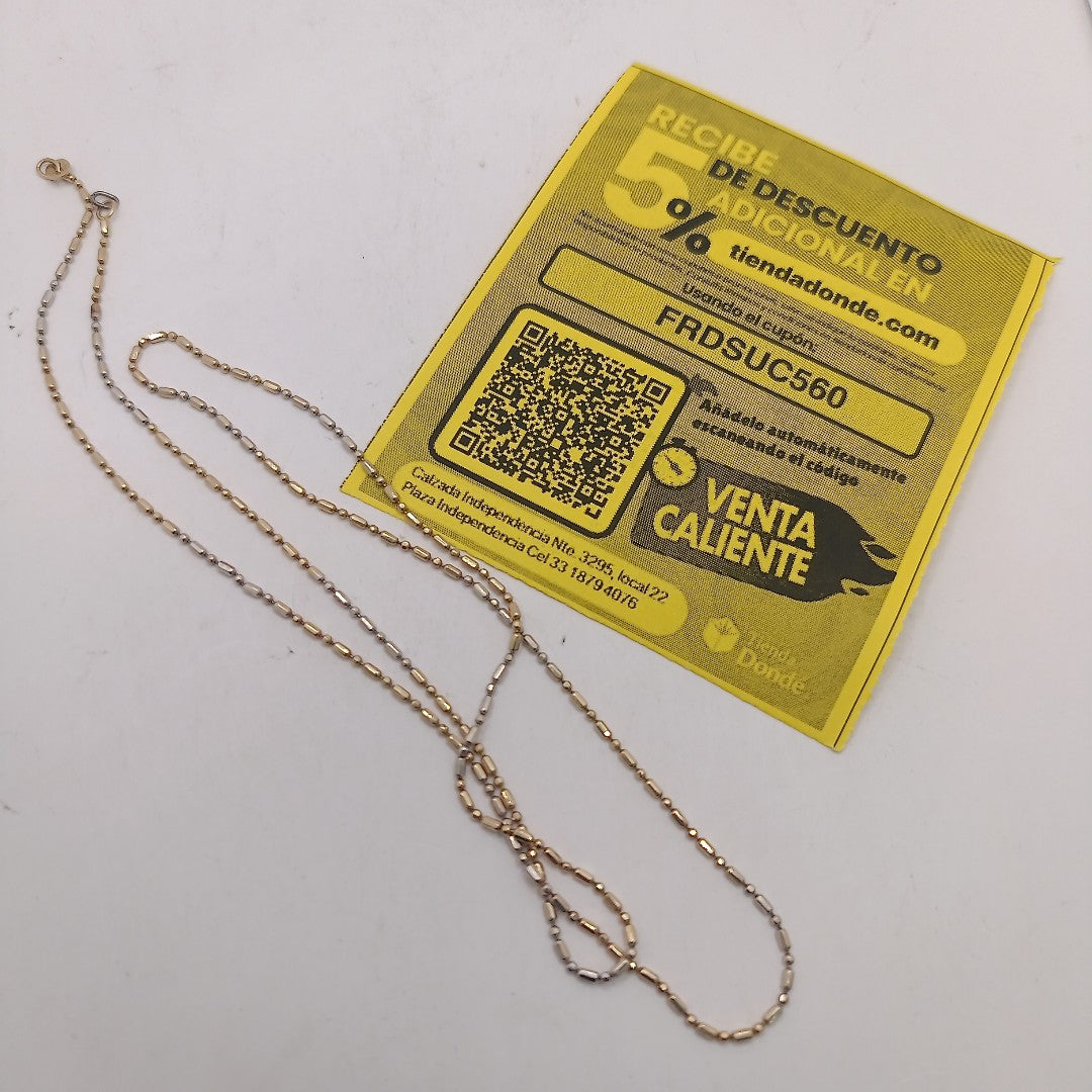 CADENA ORO 14 K 2.7 GRMS (SEMINUEVO)