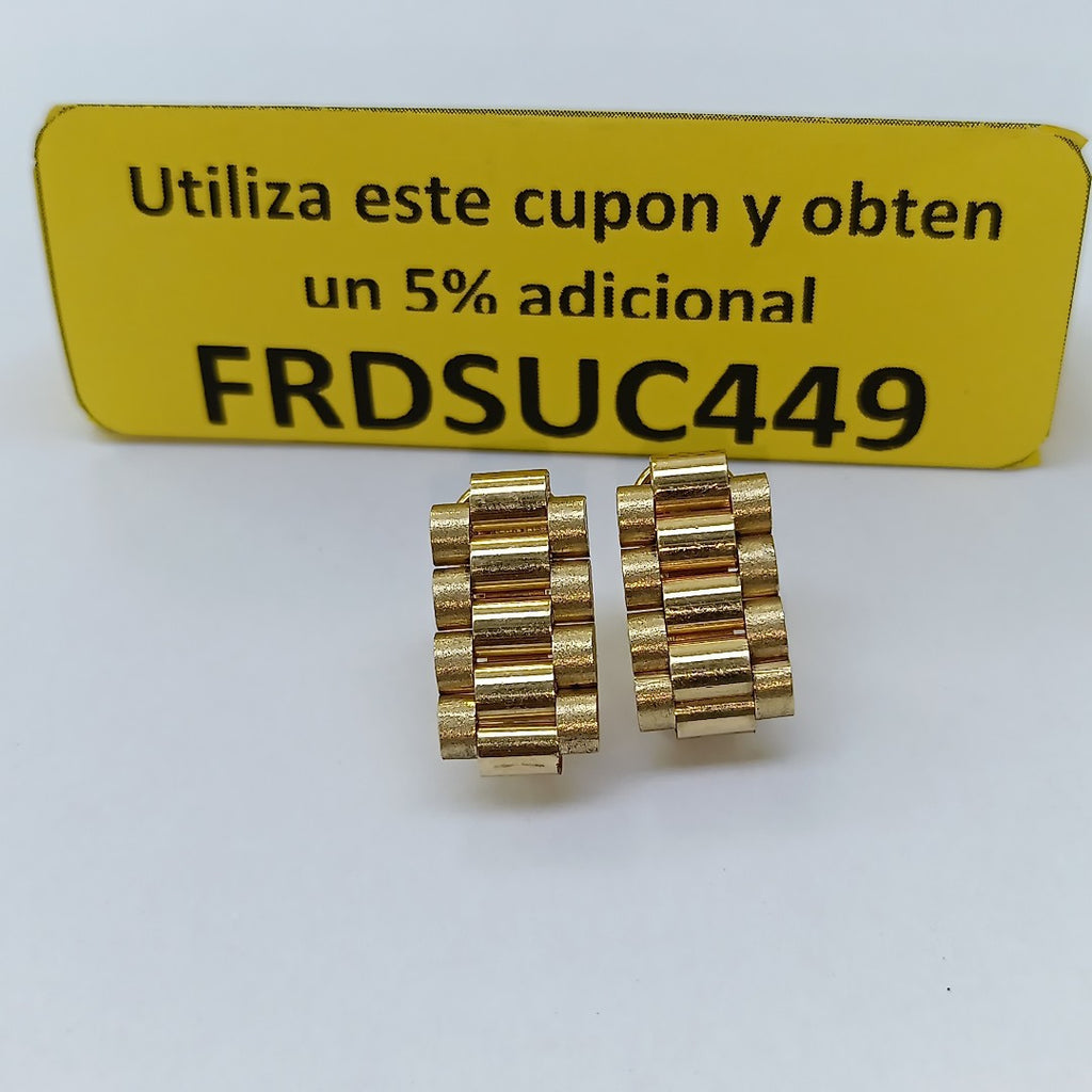ARETES PAR ORO 14 K 10,30 GRMS (SEMINUEVO)
