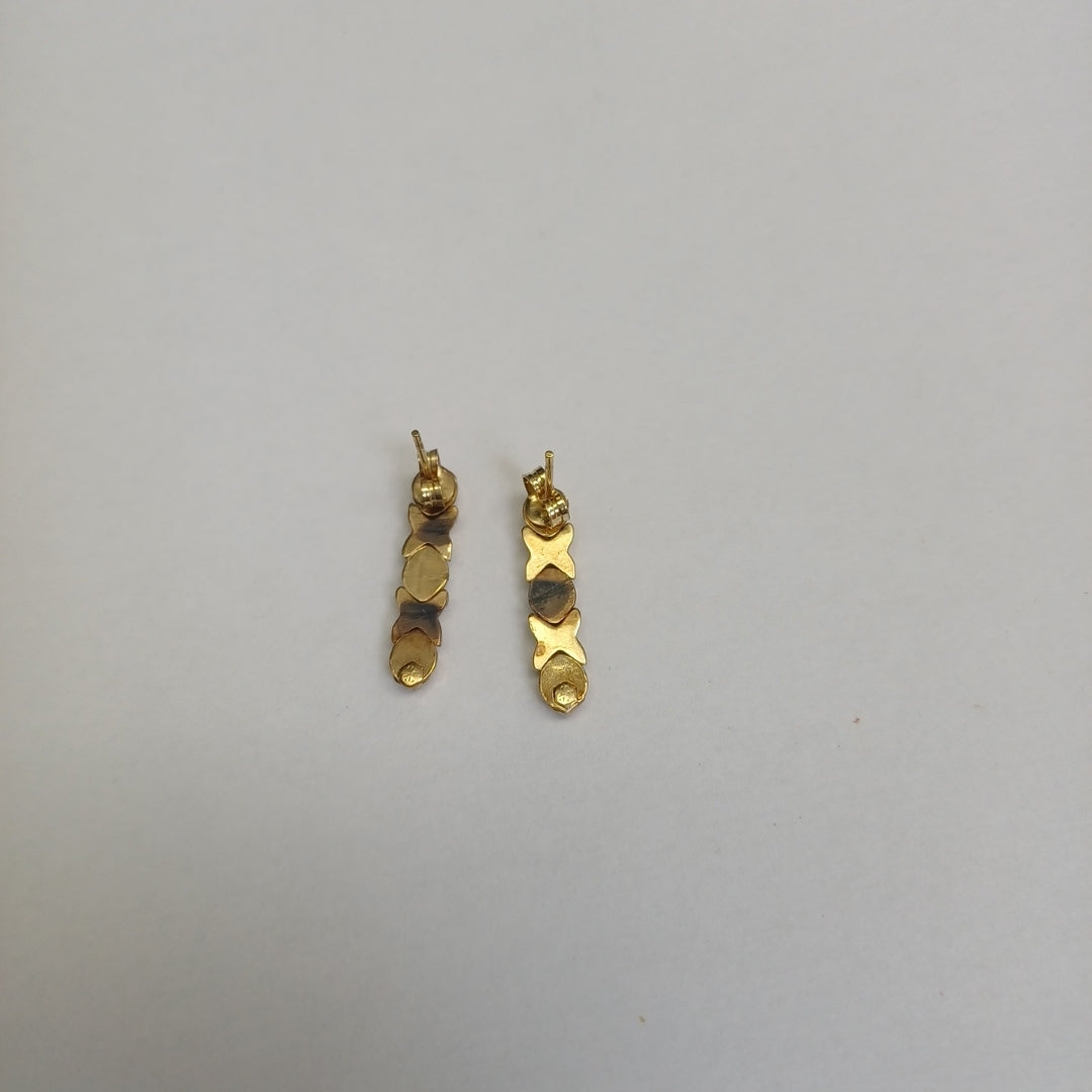 ARETES PAR ORO 14 K 2,30 GRMS (SEMINUEVO)