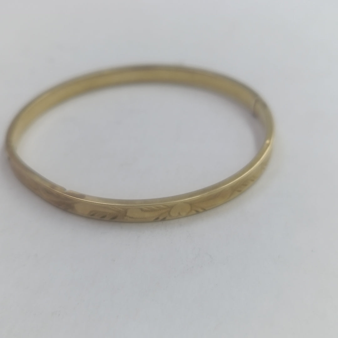 PULSERA RIGIDA ORO 14 K 5.6 GRMS (SEMINUEVO)