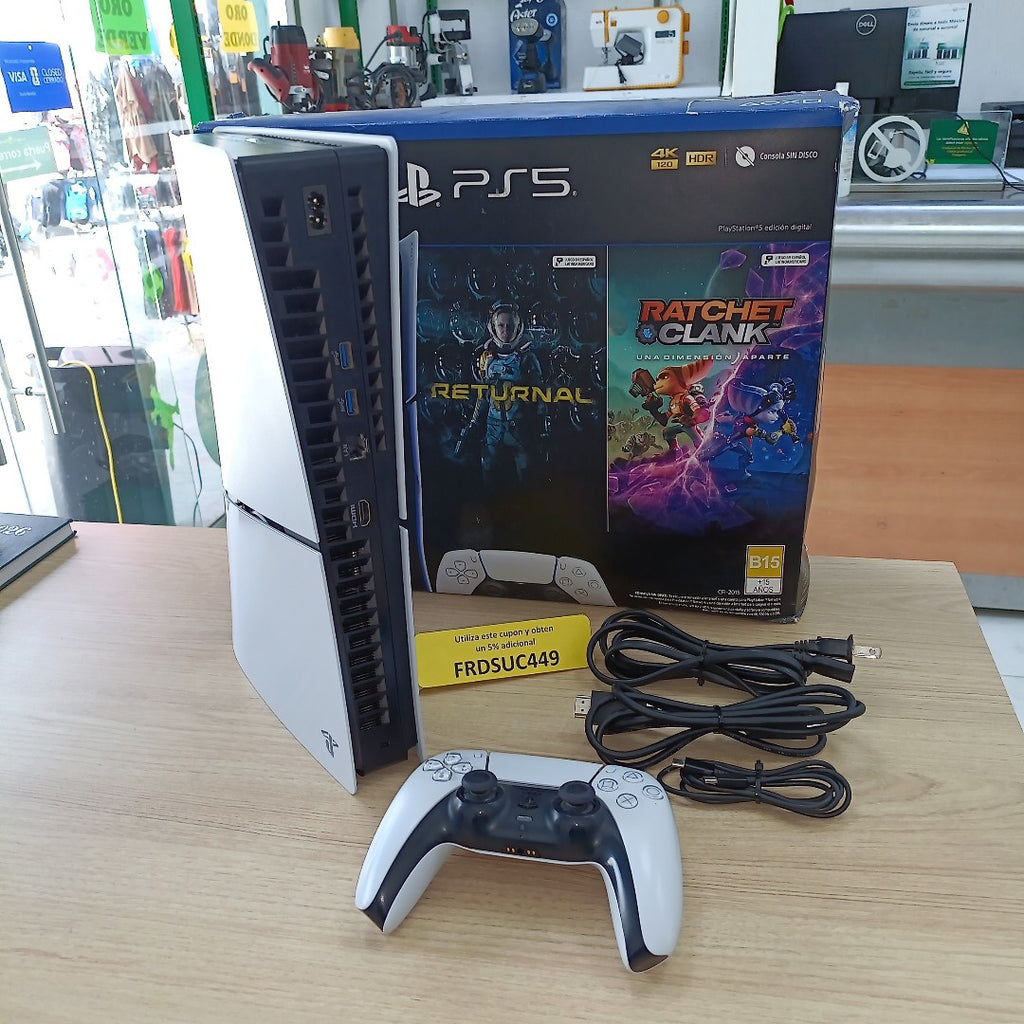 CONSOLA DE VIDEOJUEGO SONY PS5 SLIM 1 TB SSD (SEMINUEVO)