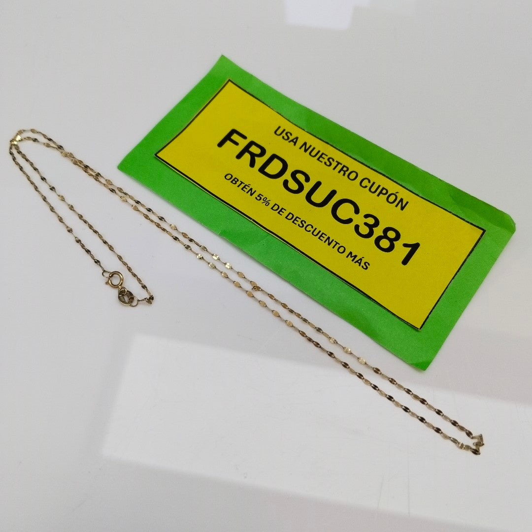CADENA ORO 10 K 0,70 GRMS (SEMINUEVO)