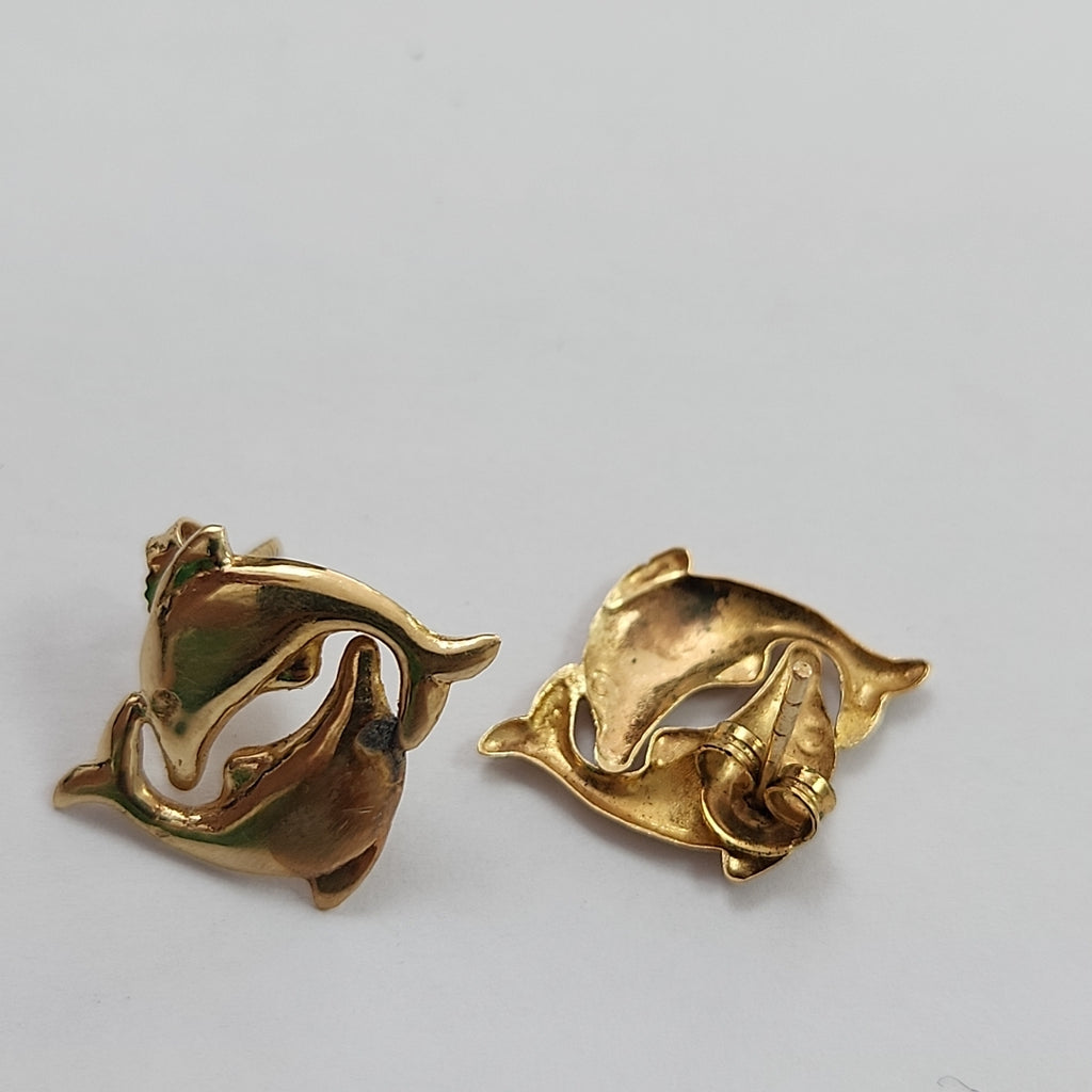 ARETES PAR ORO 14 K 1.6 GRMS (SEMINUEVO)