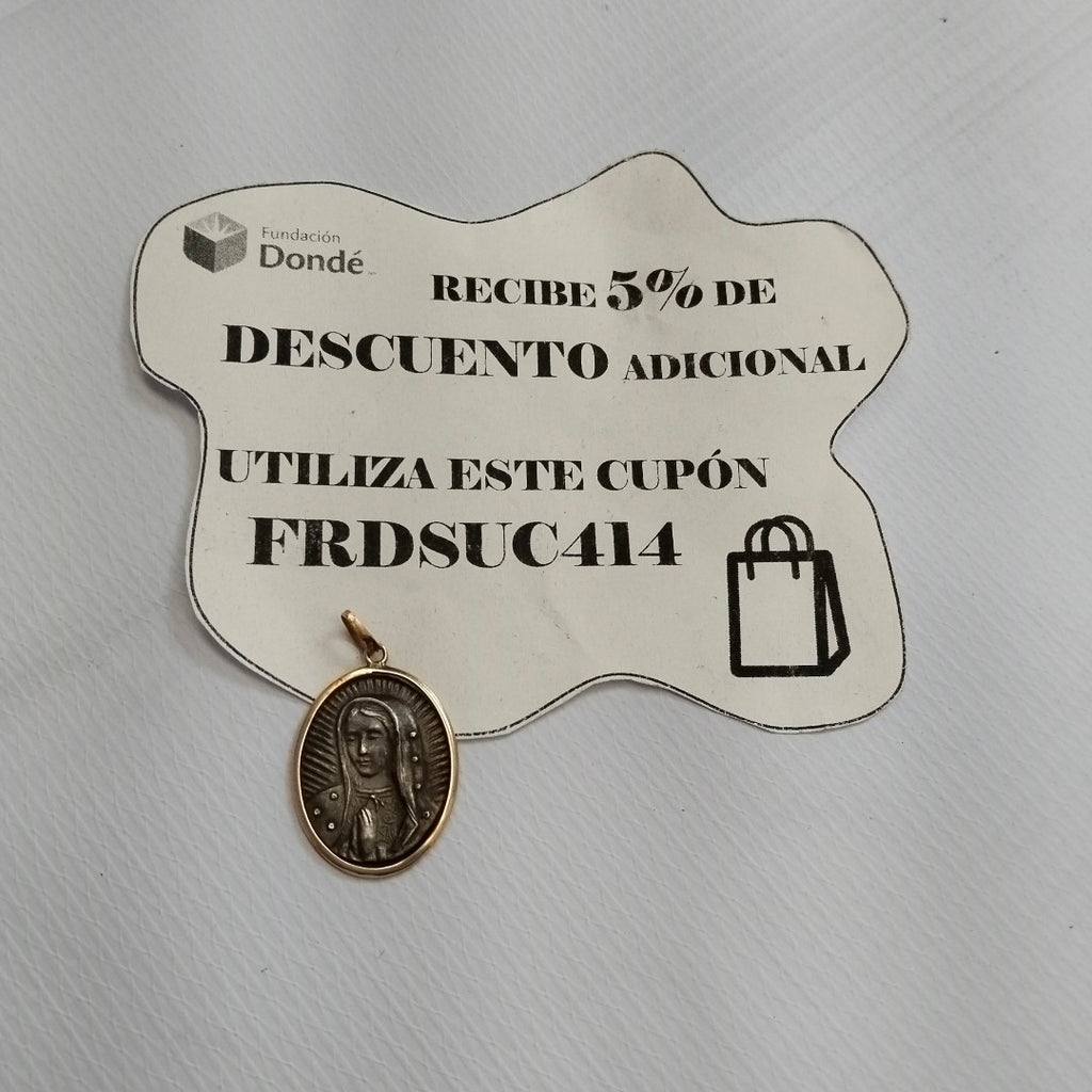 MEDALLA RELIGIOSA ORO 14 K 3.9 GRMS (SEMINUEVO)