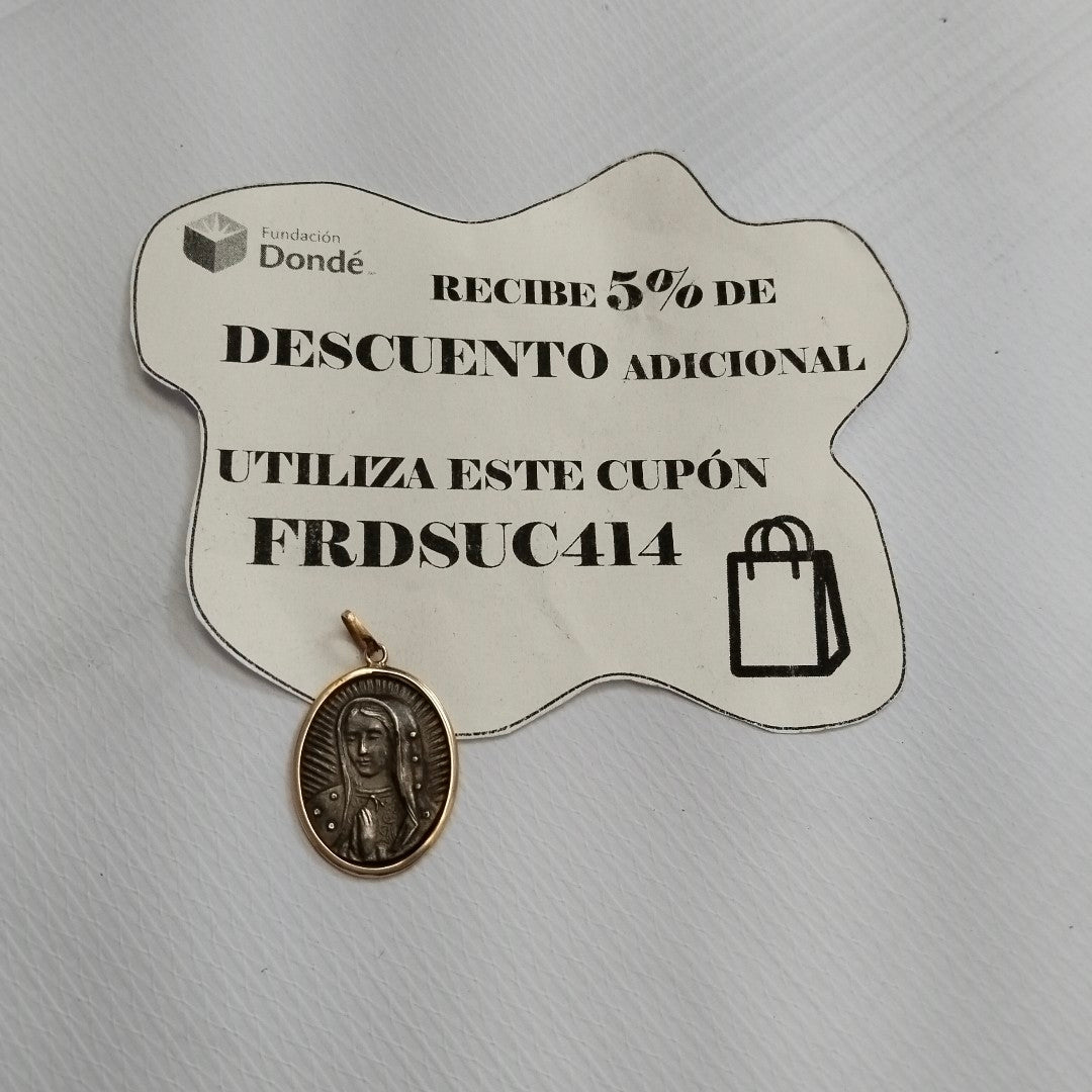 MEDALLA RELIGIOSA ORO 14 K 3.9 GRMS (SEMINUEVO)