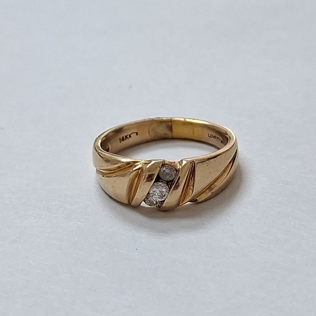 SOLITARIO ORO 14 K 9,10 GRMS (SEMINUEVO)