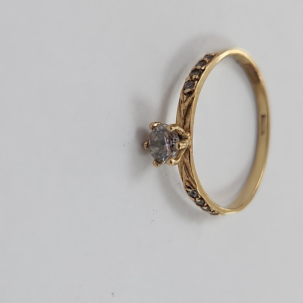 SOLITARIO ORO 14 K 1.5 GRMS (SEMINUEVO)