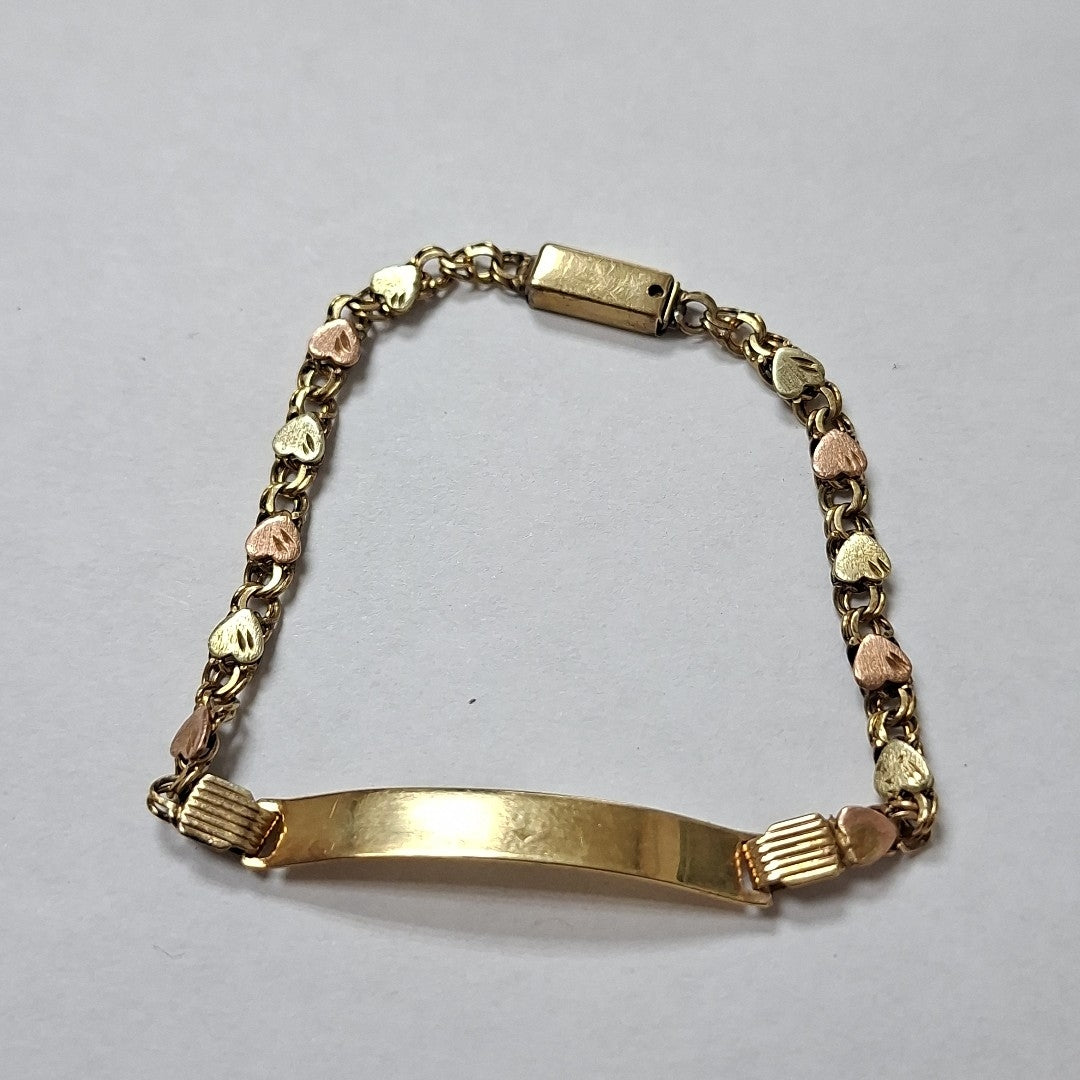ESCLAVA ORO,ORO COMBINADO 10 K 4,60 GRMS (SEMINUEVO)