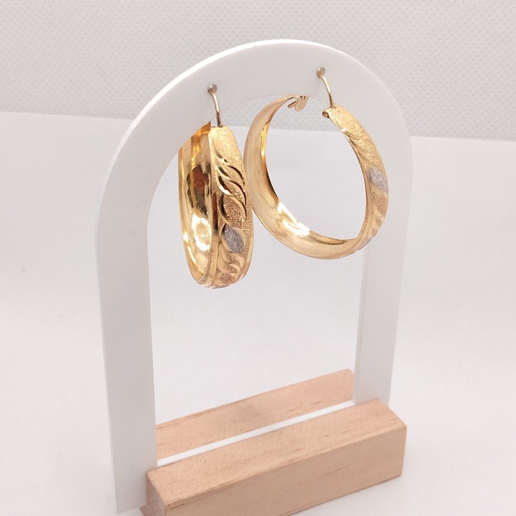 ARRACADAS PAR ORO 10 K 6.2 GRMS (SEMINUEVO)