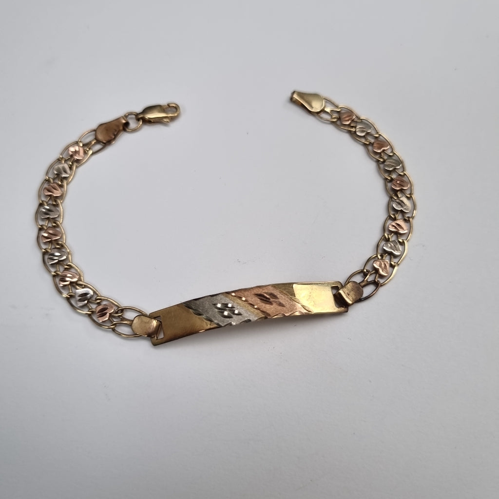 ESCLAVA ORO,ORO COMBINADO 10 K 5,10 GRMS (SEMINUEVO)