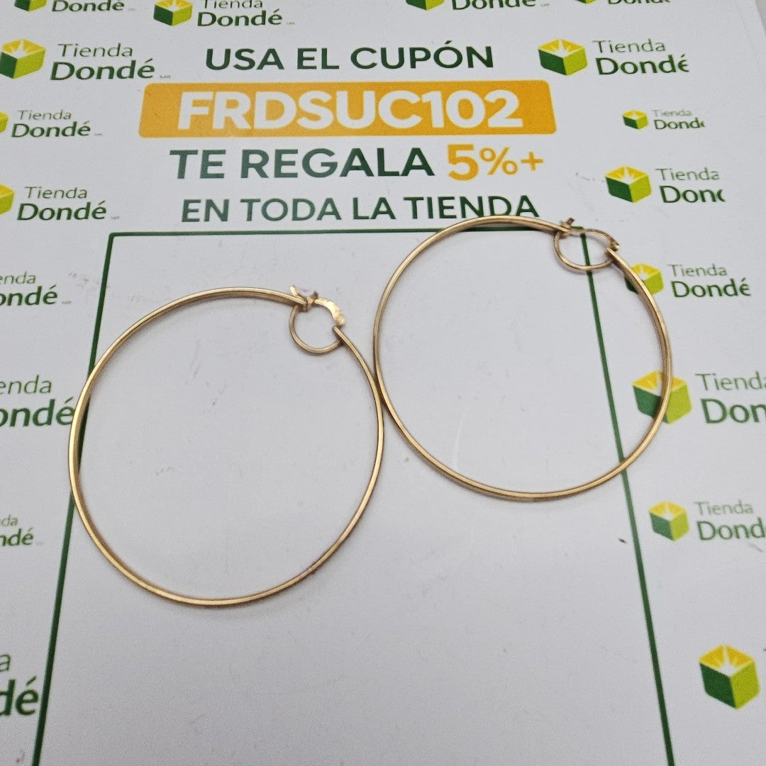 ARRACADAS PAR ORO 10 K 6 GRMS (SEMINUEVO)