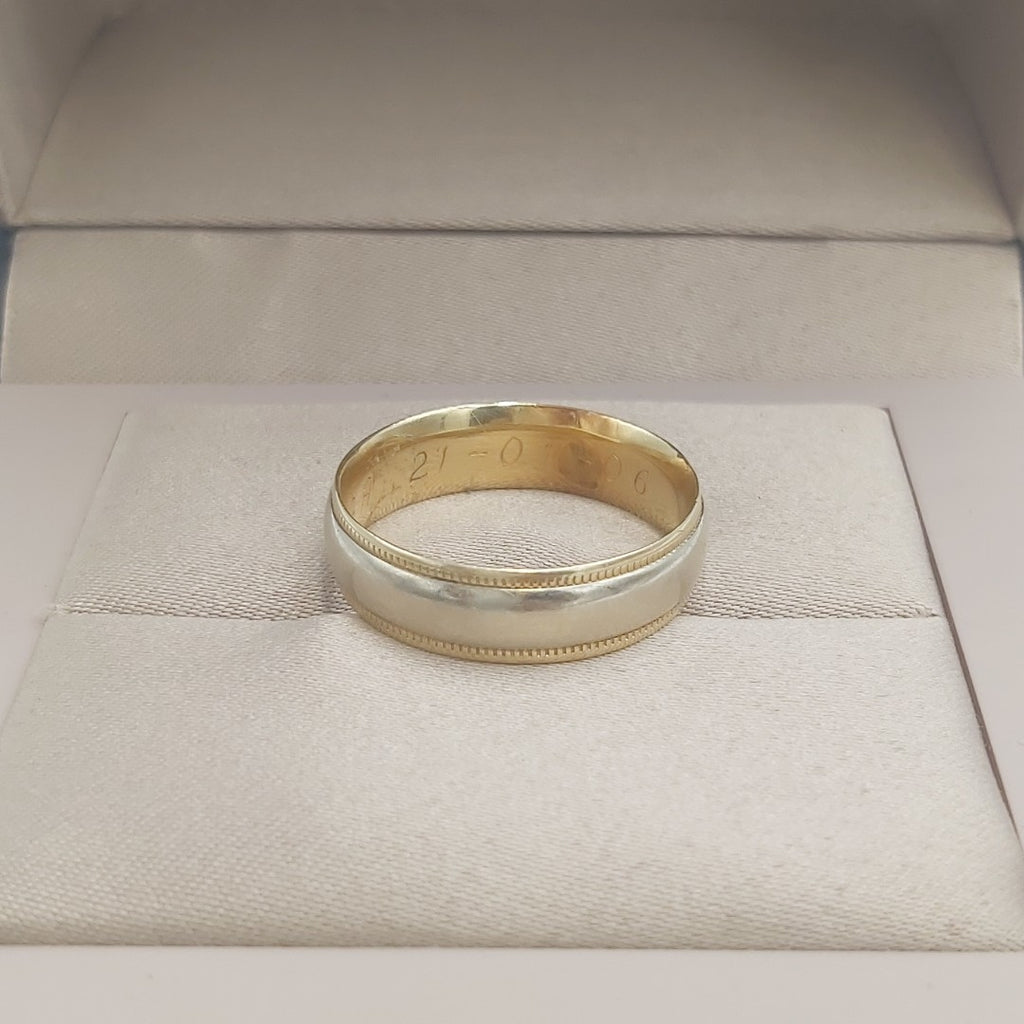 ARGOLLA ORO PLATINO 14 K 5,40 GRMS (SEMINUEVO)