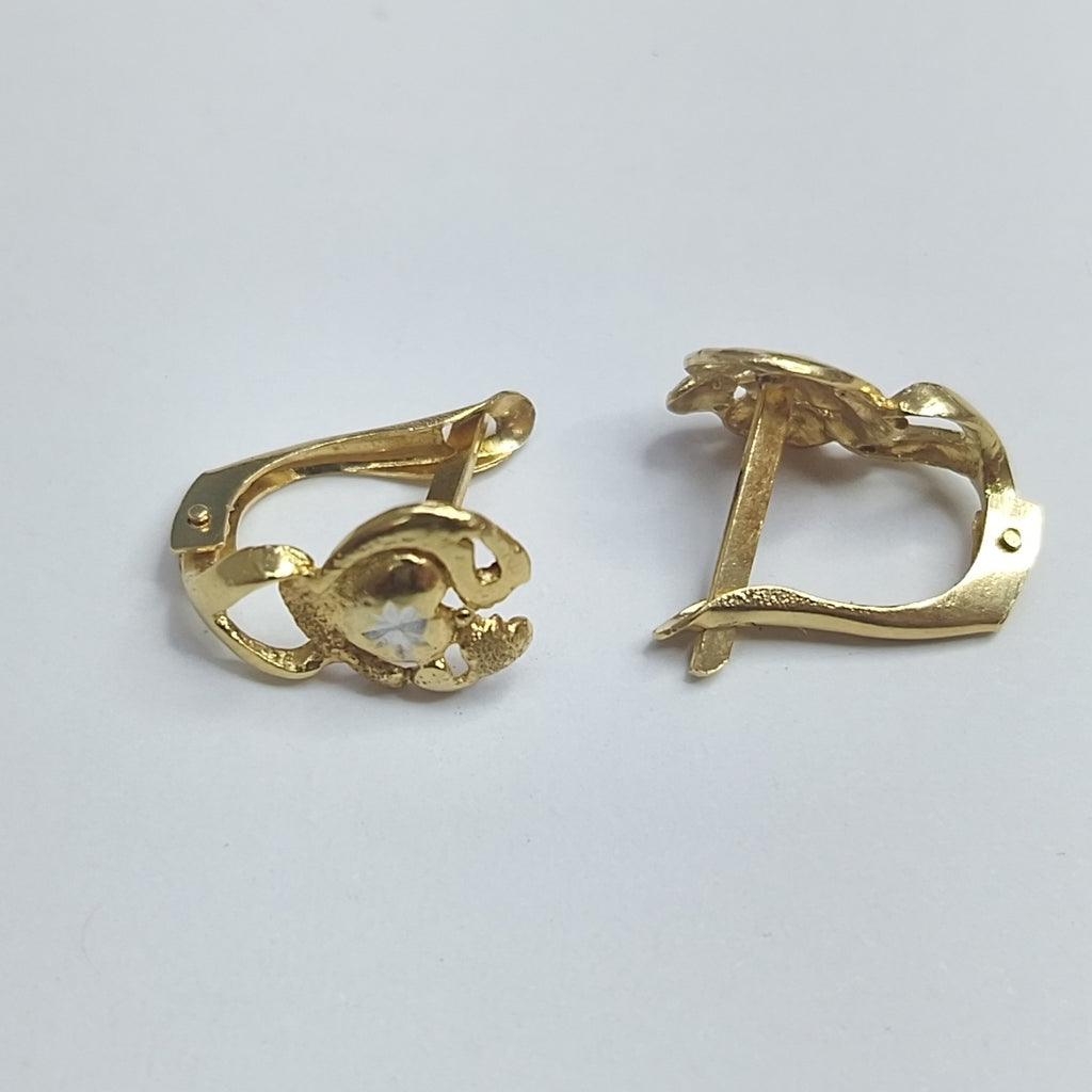 BROQUELES PAR ORO 14 K 1,50 GRMS (SEMINUEVO)