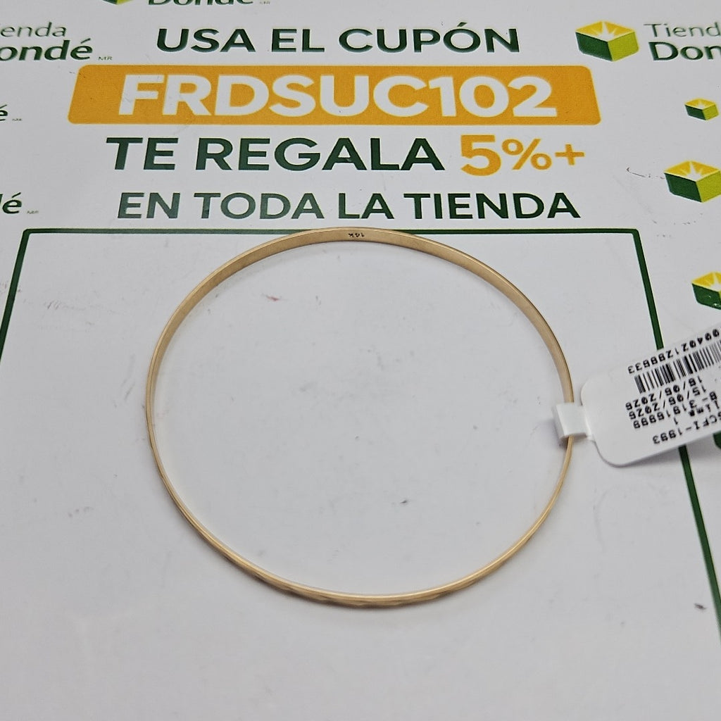 PULSERA RIGIDA ORO 14 K 5.9 GRMS (SEMINUEVO)