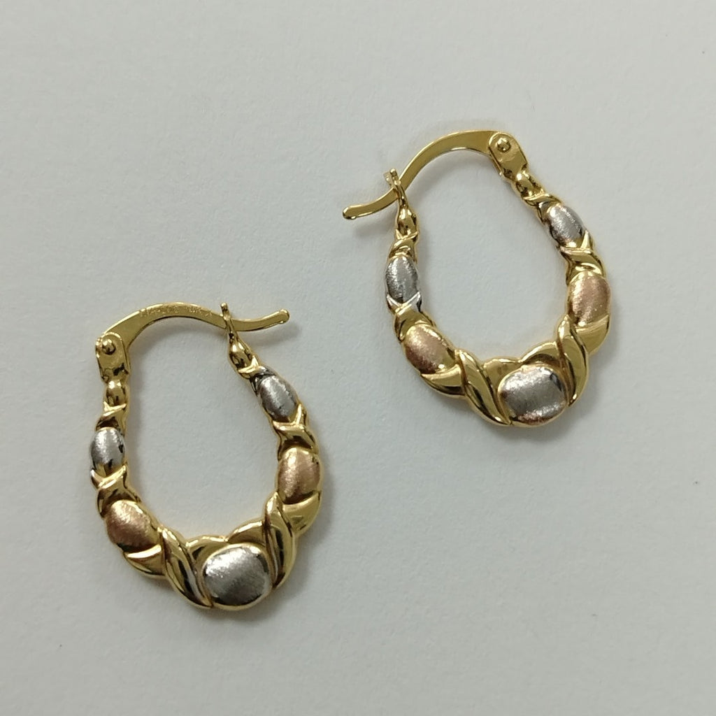 ARETES PAR ORO 14 K 1,00 GRMS (SEMINUEVO)
