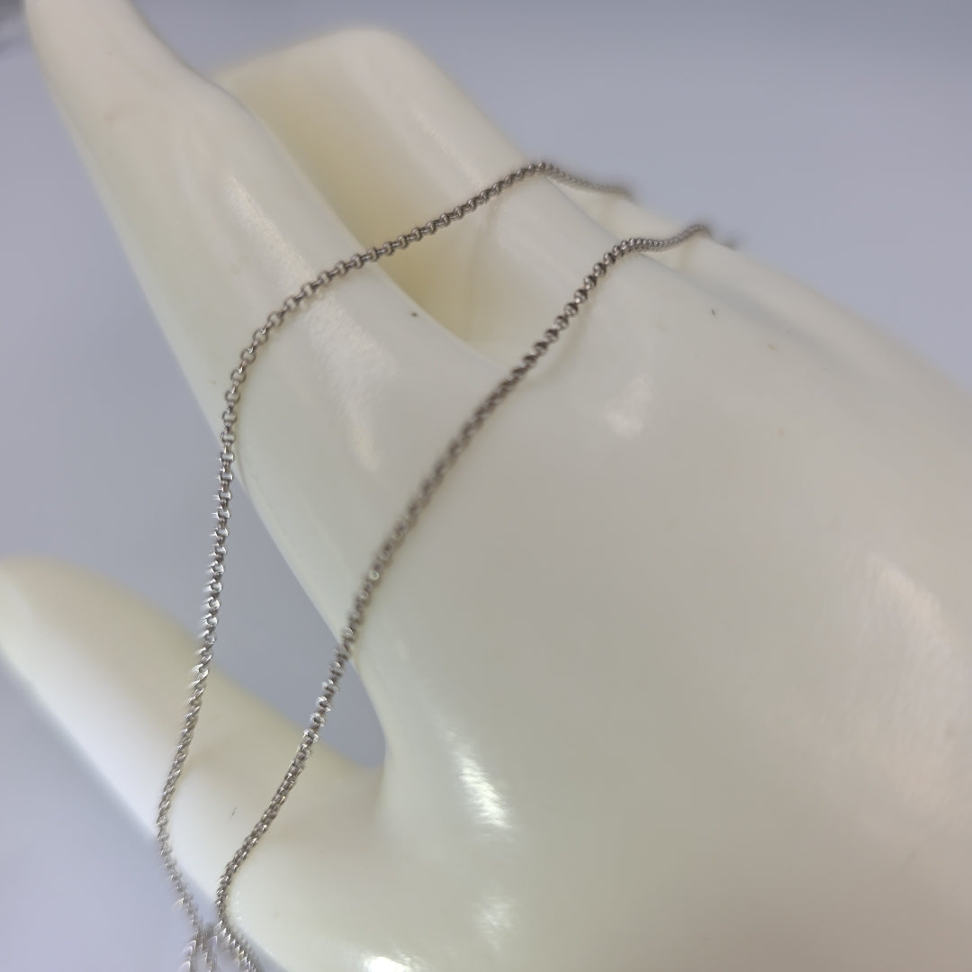 CADENA ORO BLANCO 14 K 1,50 GRMS (SEMINUEVO)