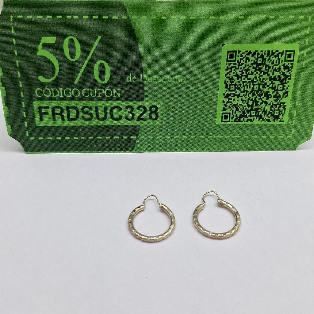 ARRACADAS PAR ORO 14 K 1,30 GRMS (SEMINUEVO)