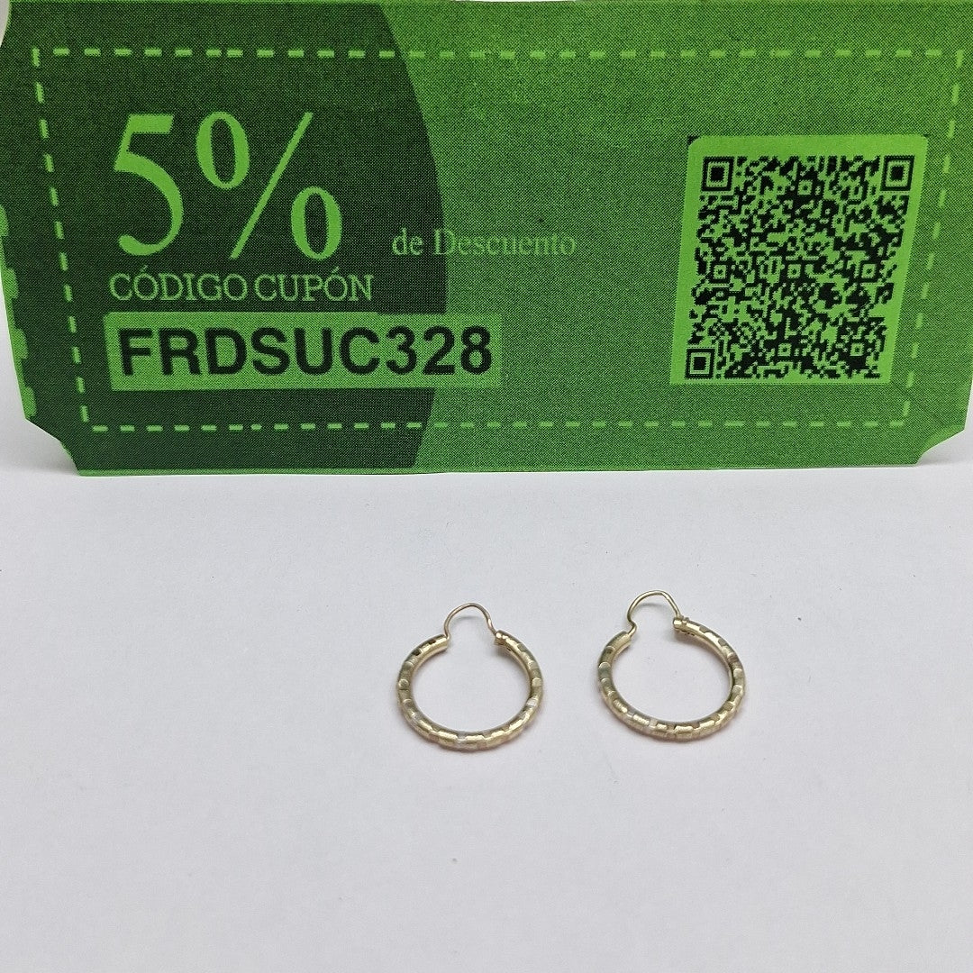 ARRACADAS PAR ORO 14 K 1,30 GRMS (SEMINUEVO)