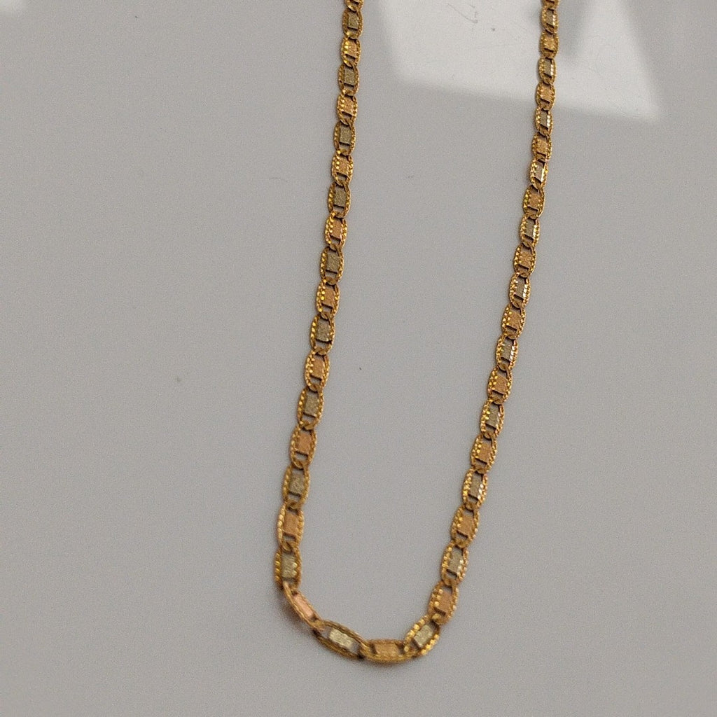 CADENA ORO, ORO COMBINADO 14 K 2.7 GRMS (SEMINUEVO)