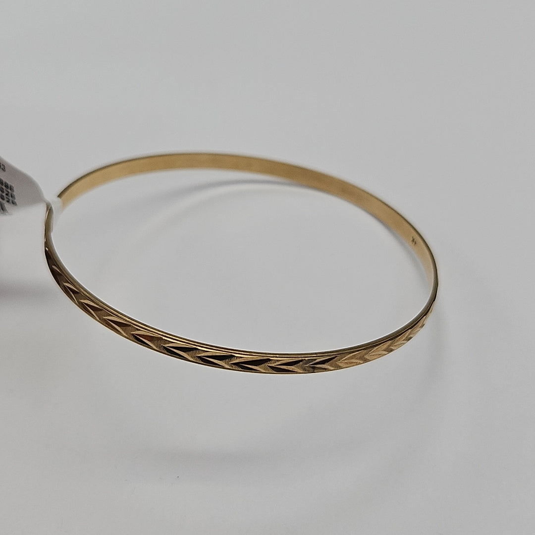 PULSERA RIGIDA ORO 14 K 7.5 GRMS (SEMINUEVO)
