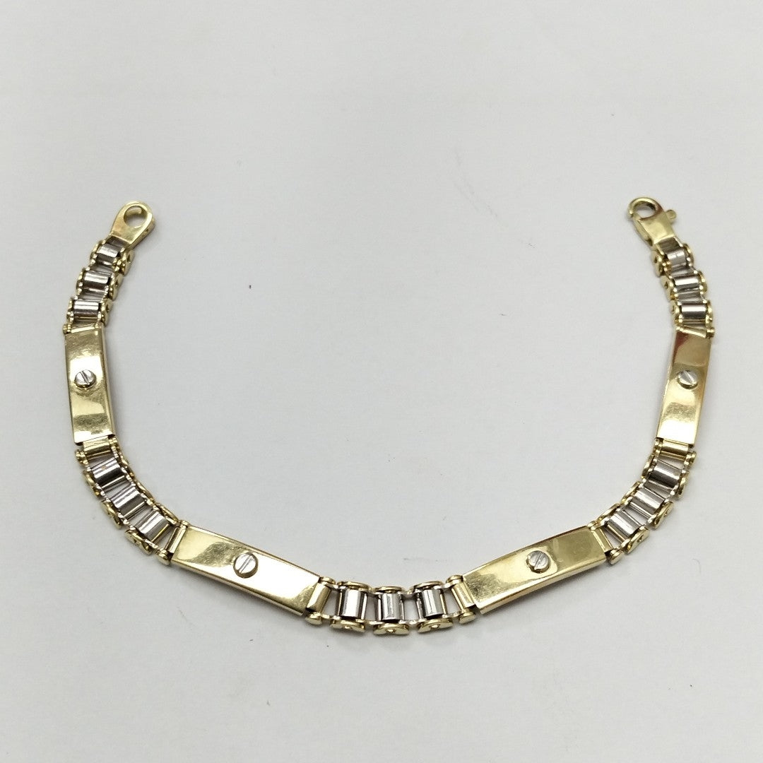 PULSERA ORO,ORO BLANCO 14 K 12,40 GRMS (SEMINUEVO)
