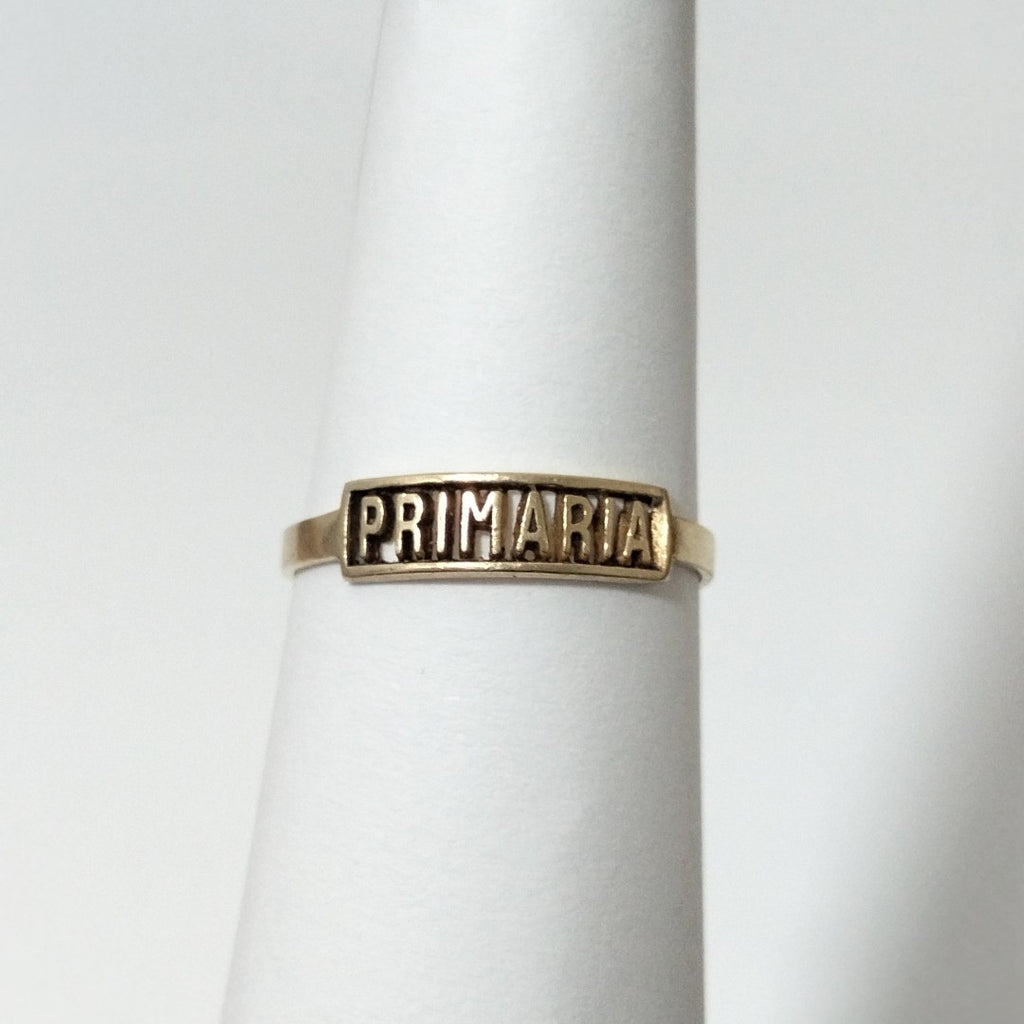 ANILLO DE GRADUACIÓN ORO 10 K 0.9 GRMS (SEMINUEVO)
