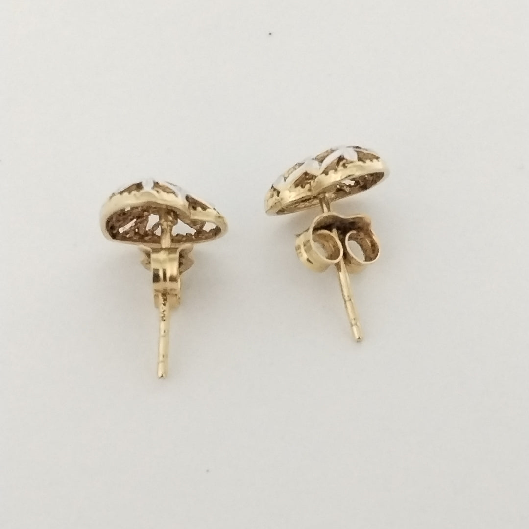 BROQUELES PAR ORO COMBINADO 14 K 1.4 GRMS (SEMINUEVO)