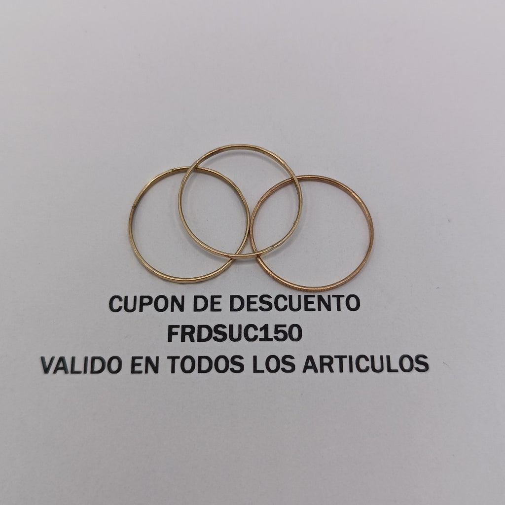 ANILLO ORO 14 K 1,20 GRMS (SEMINUEVO)