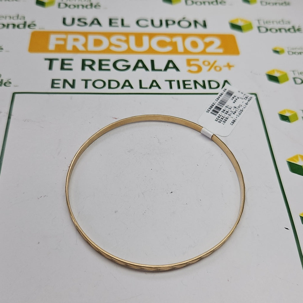 PULSERA RIGIDA ORO 14 K 6.8 GRMS (SEMINUEVO)