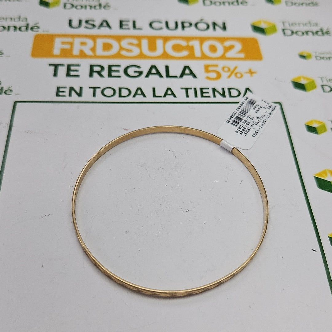 PULSERA RIGIDA ORO 14 K 6.8 GRMS (SEMINUEVO)