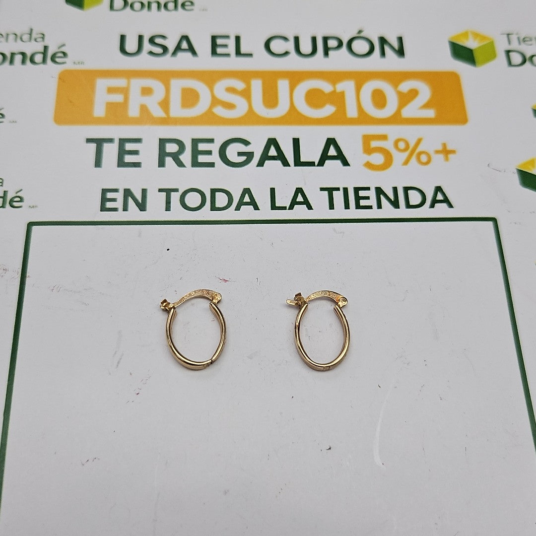 ARRACADAS PAR ORO 10 K 1.4 GRMS (SEMINUEVO)