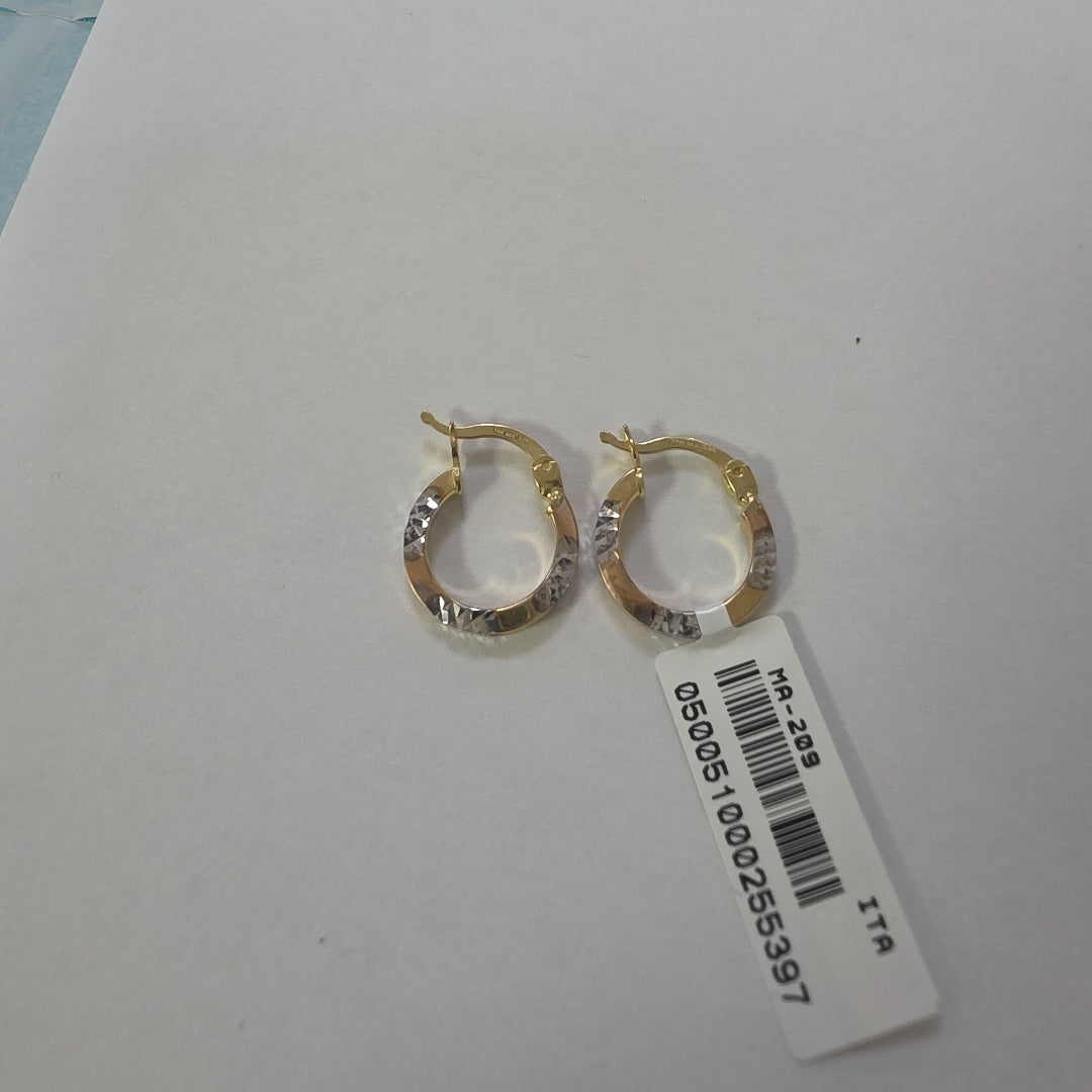 ARRACADAS ORO 14K 1.5 (NUEVO)