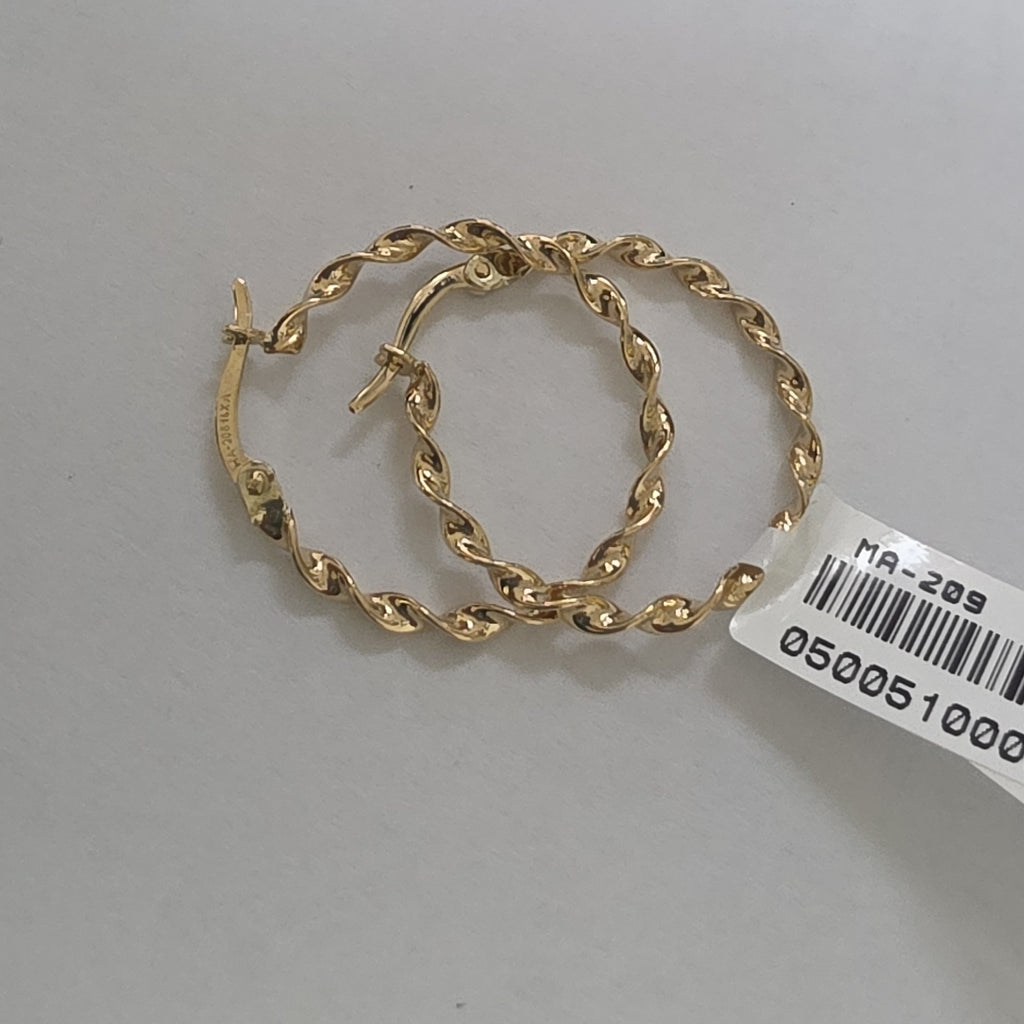 ARRACADAS ORO 14K 1.5 (NUEVO)