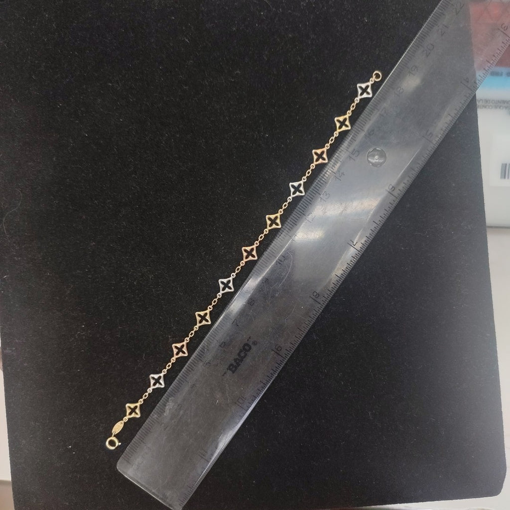 PULSERA ORO, ORO COMBINADO 14 K 2 GRMS (SEMINUEVO)