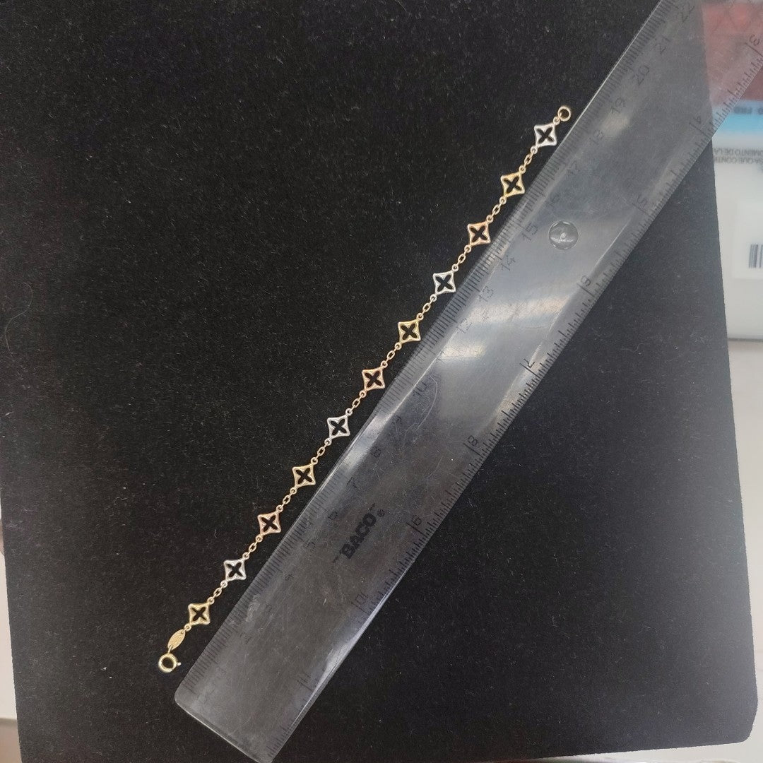 PULSERA ORO, ORO COMBINADO 14 K 2 GRMS (SEMINUEVO)
