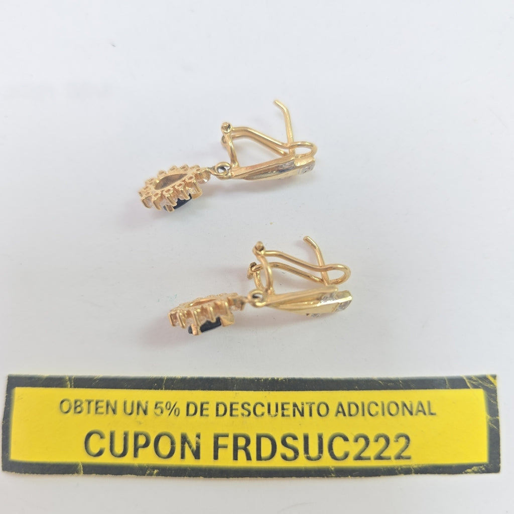 ARETES PAR ORO 14 K 4.9 GRMS (SEMINUEVO)