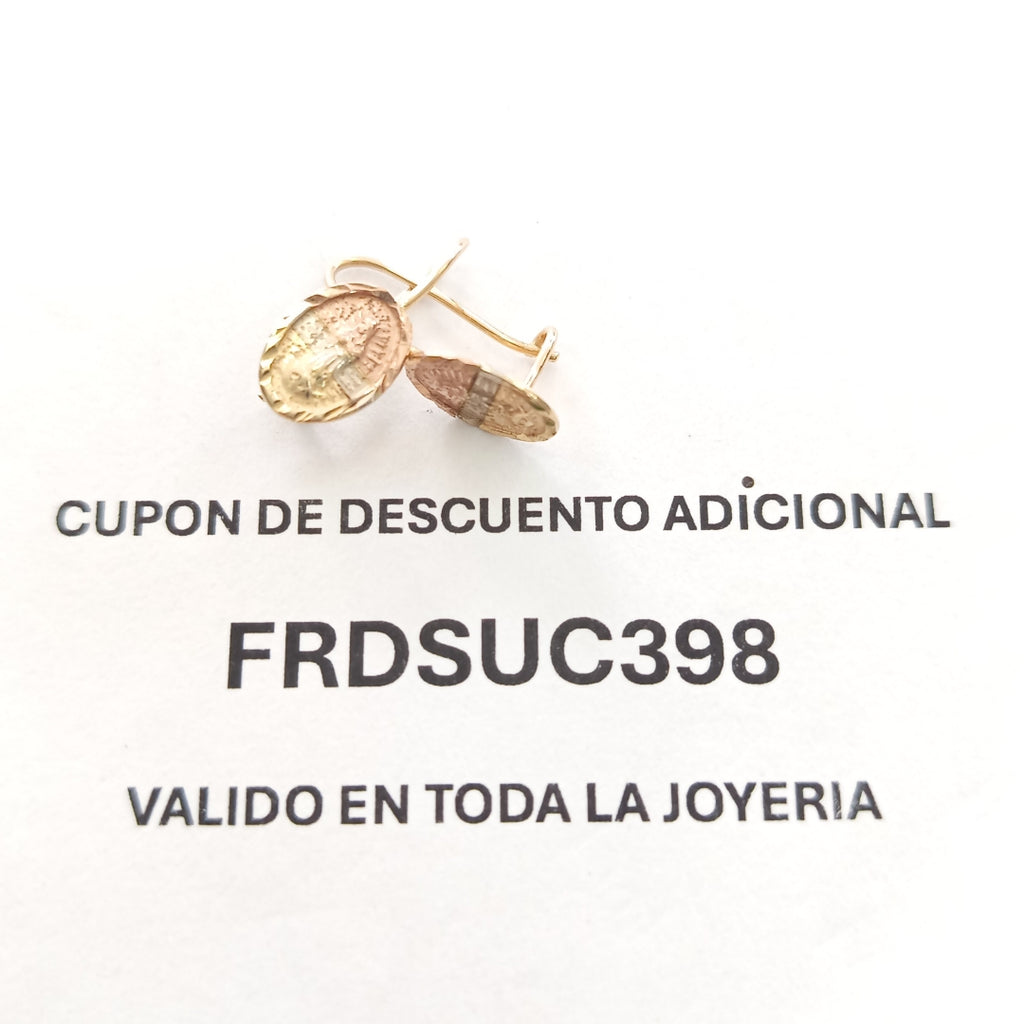 ARETES PAR ORO 10 K 1.2 GRMS (SEMINUEVO)