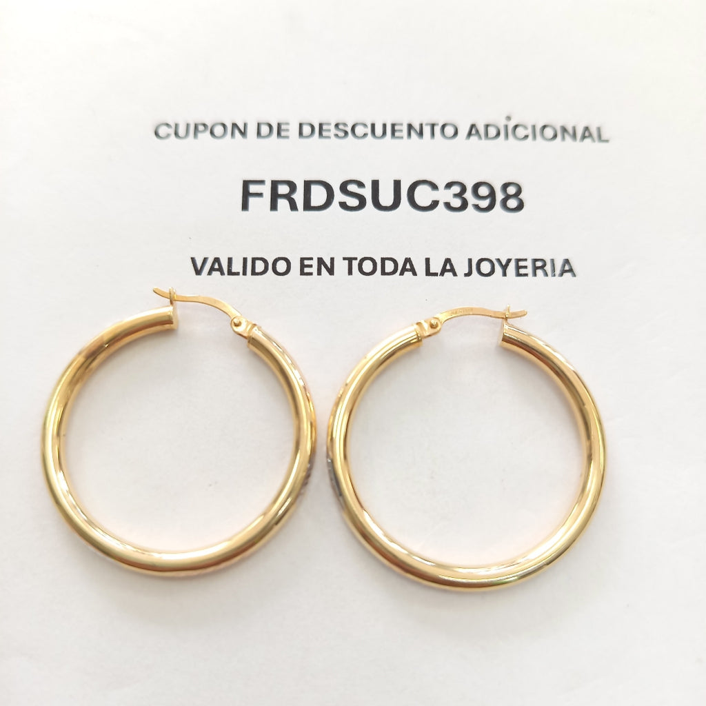 ARRACADAS PAR ORO 10 K 2.7 GRMS (SEMINUEVO)